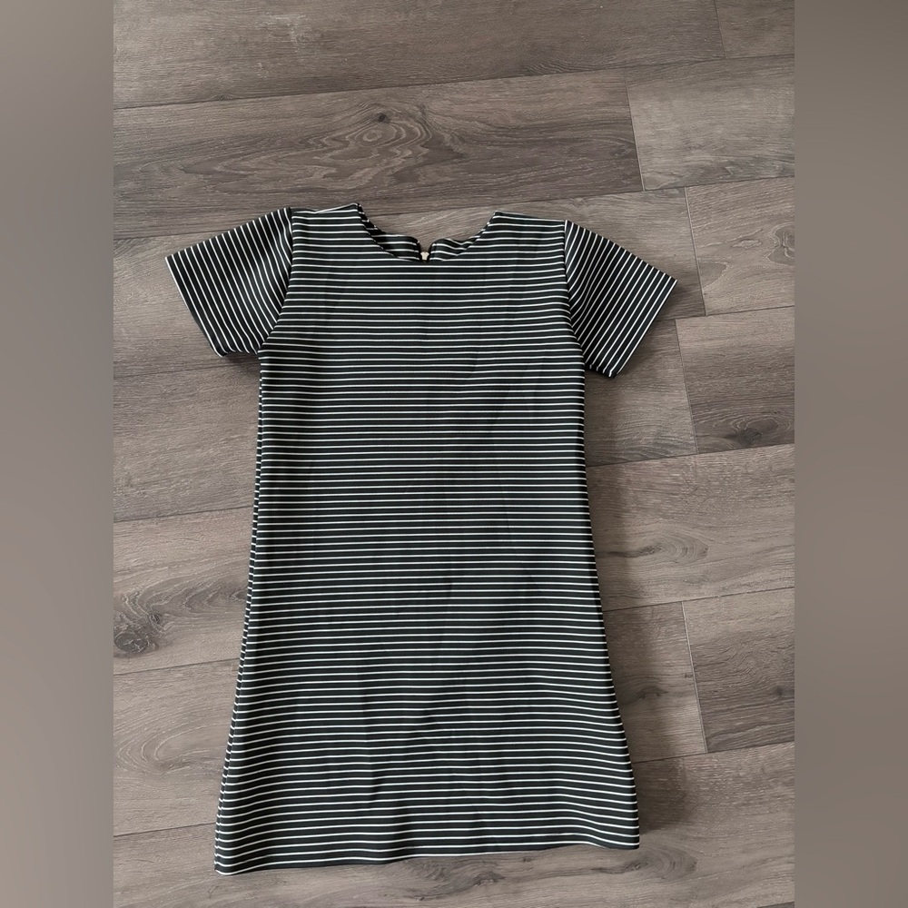 Striped Black and White Kids Dress